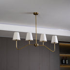 Diana Chandelier Tapered Shades Linear