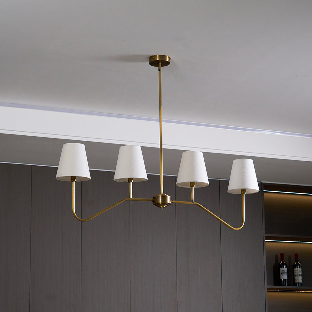 Diana Chandelier Tapered Shades Linear
