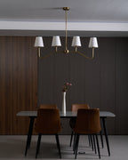 Diana Chandelier Tapered Shades Linear