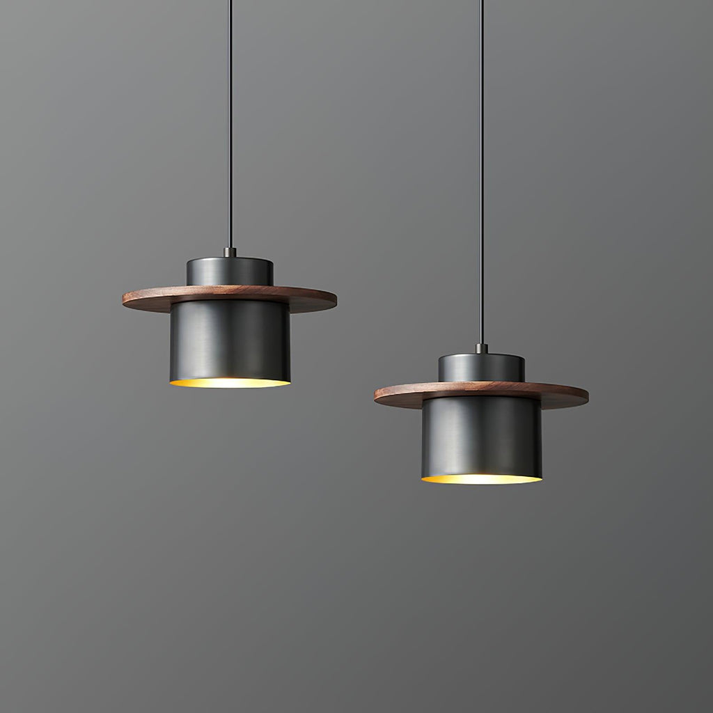 Aurora Industrial Brass Pendant Light