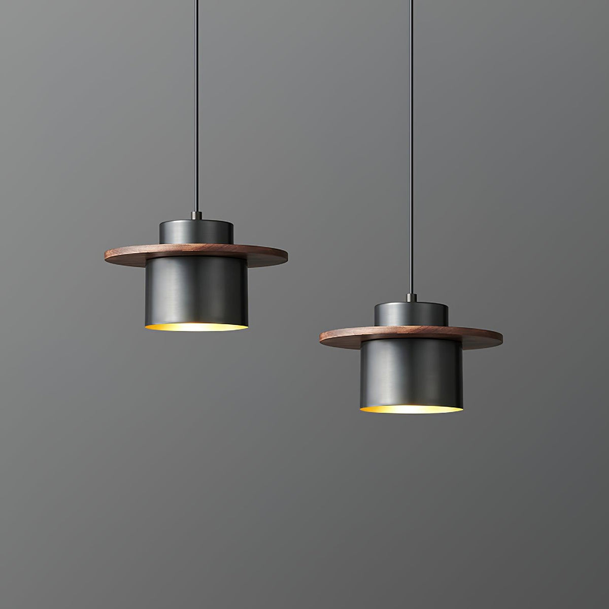 Aurora Industrial Brass Pendant Light
