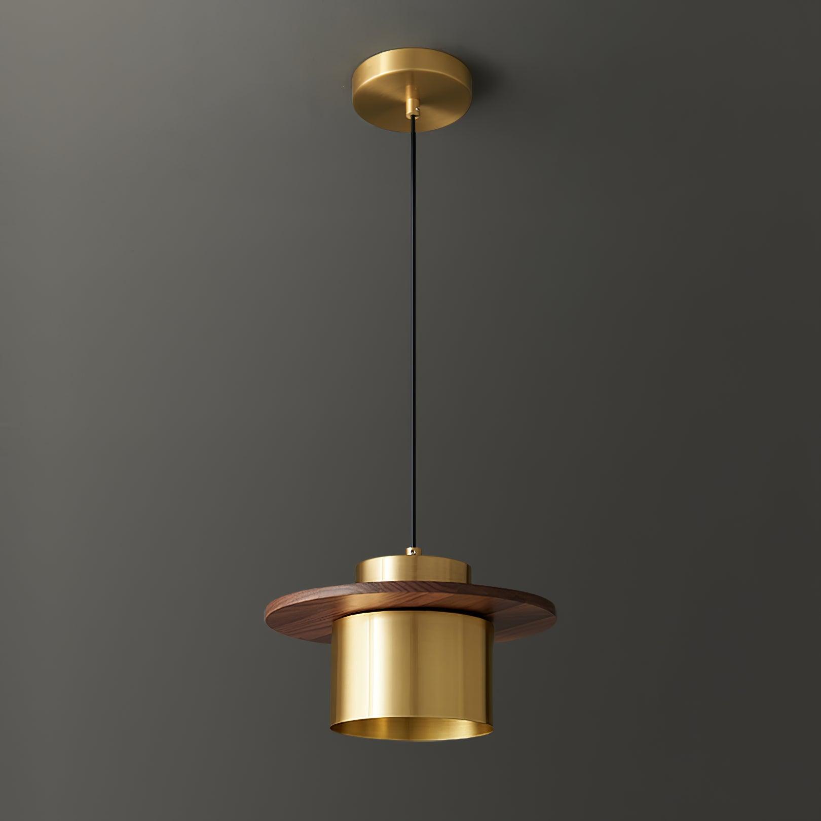 Aurora Industrial Brass Pendant Light