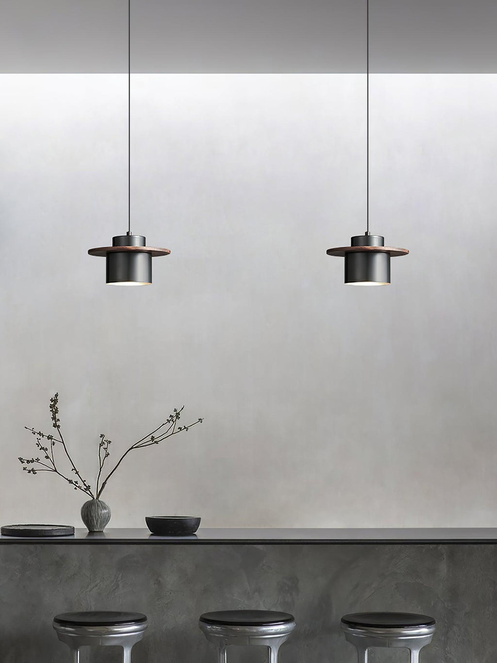 Aurora Industrial Brass Pendant Light