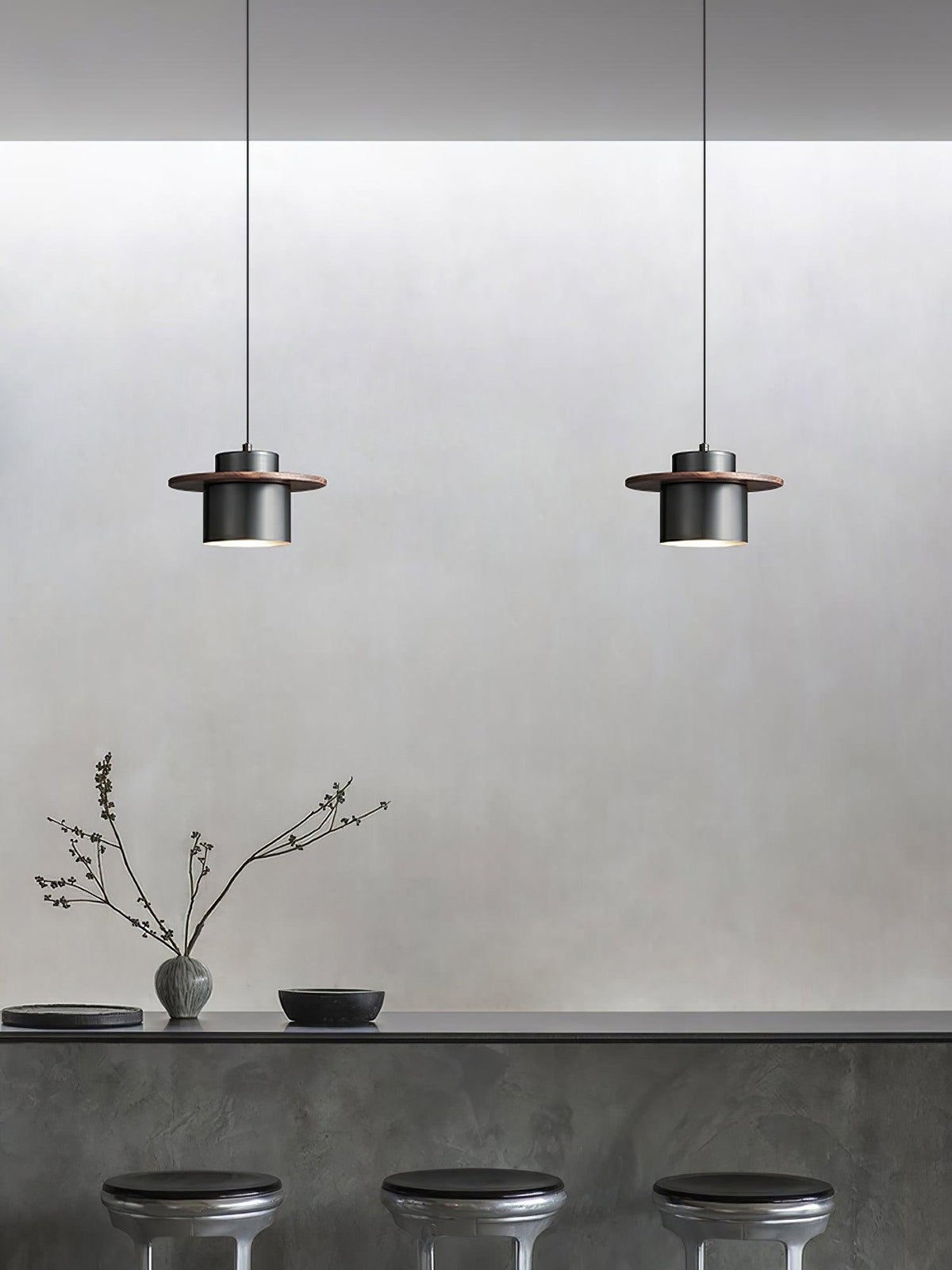 Aurora Industrial Brass Pendant Light