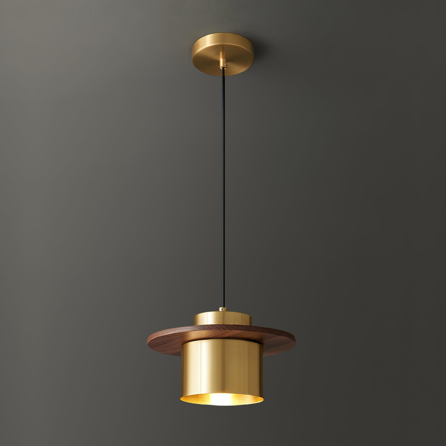Aurora Industrial Brass Pendant Light
