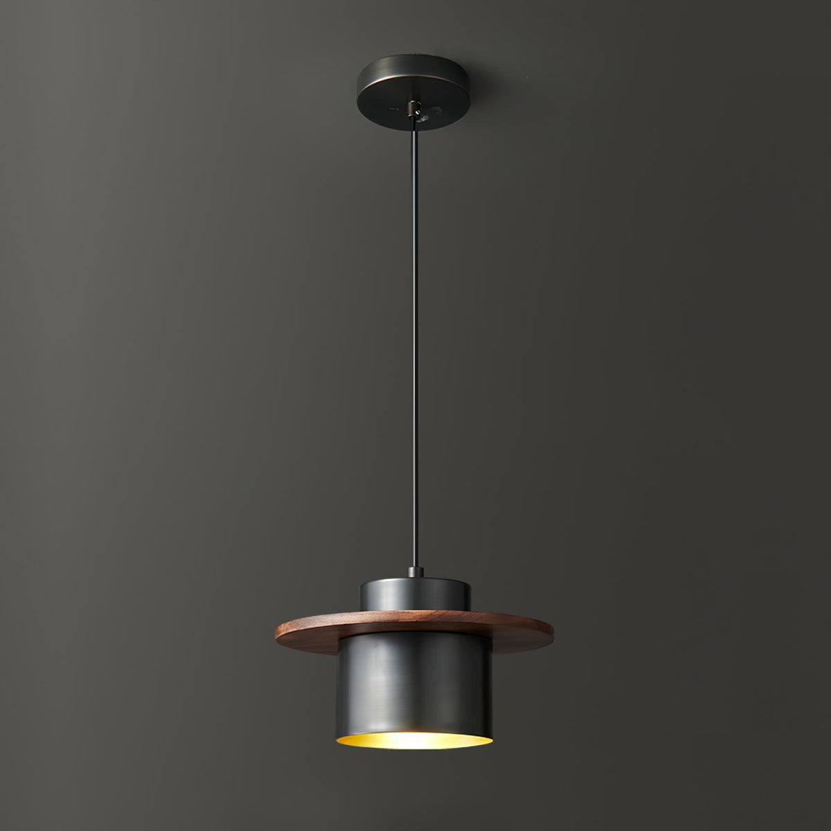 Aurora Industrial Brass Pendant Light