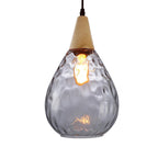 Solara Pendant Lamp Clear Glass Wood Nordic Modern