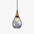 Solara Pendant Lamp Clear Glass Wood Nordic Modern