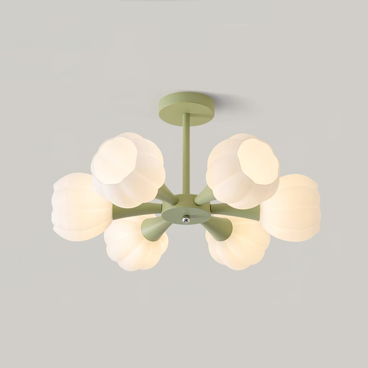 Bethel Rustic Pumpkin Chandelier