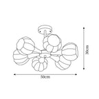 Bethel Rustic Pumpkin Chandelier
