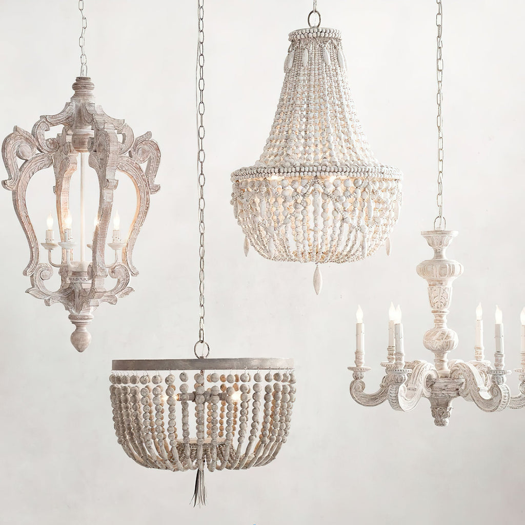 Eirikuvyu Postmodern Luxury Bead Wood Chandelier