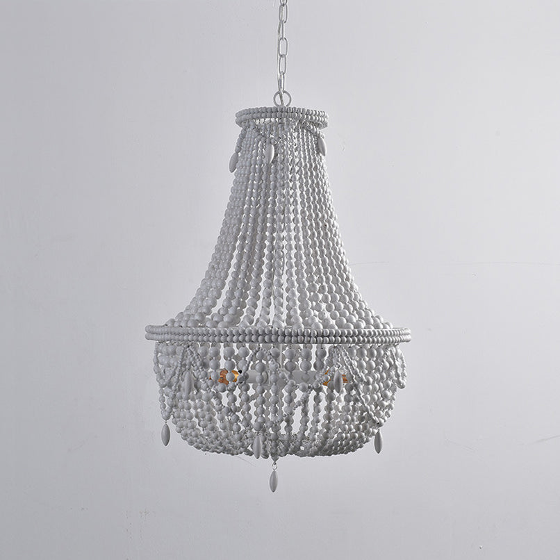 Eirikuvyu Postmodern Luxury Bead Wood Chandelier