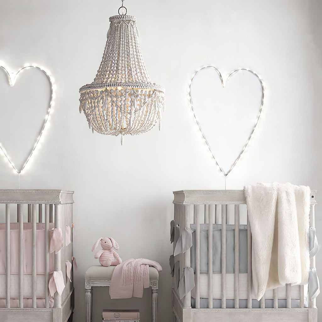 Eirikuvyu Postmodern Luxury Bead Wood Chandelier