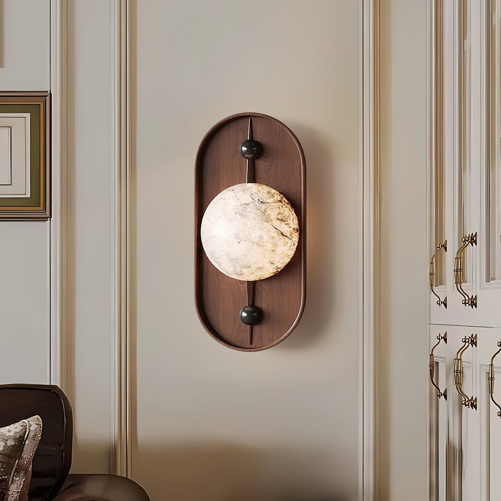 Mylaearae Orb Alabaster Wall Light