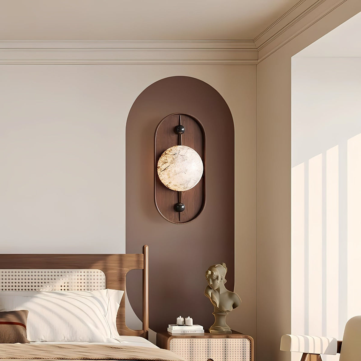 Mylaearae Orb Alabaster Wall Light