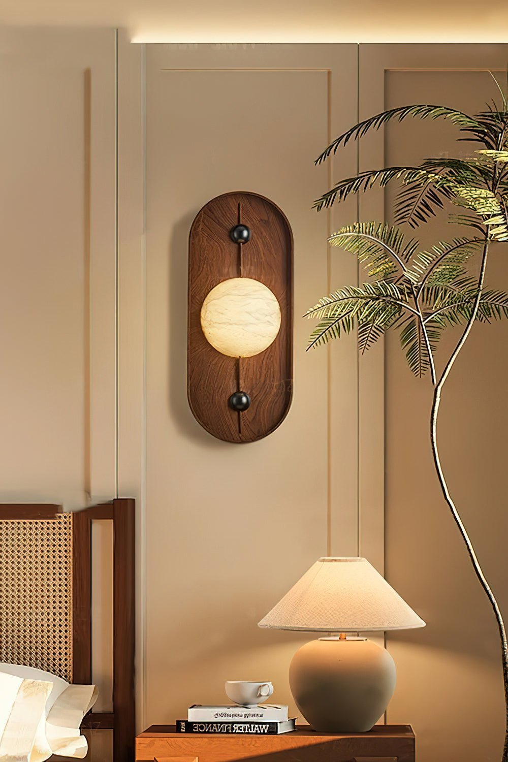Mylaearae Orb Alabaster Wall Light