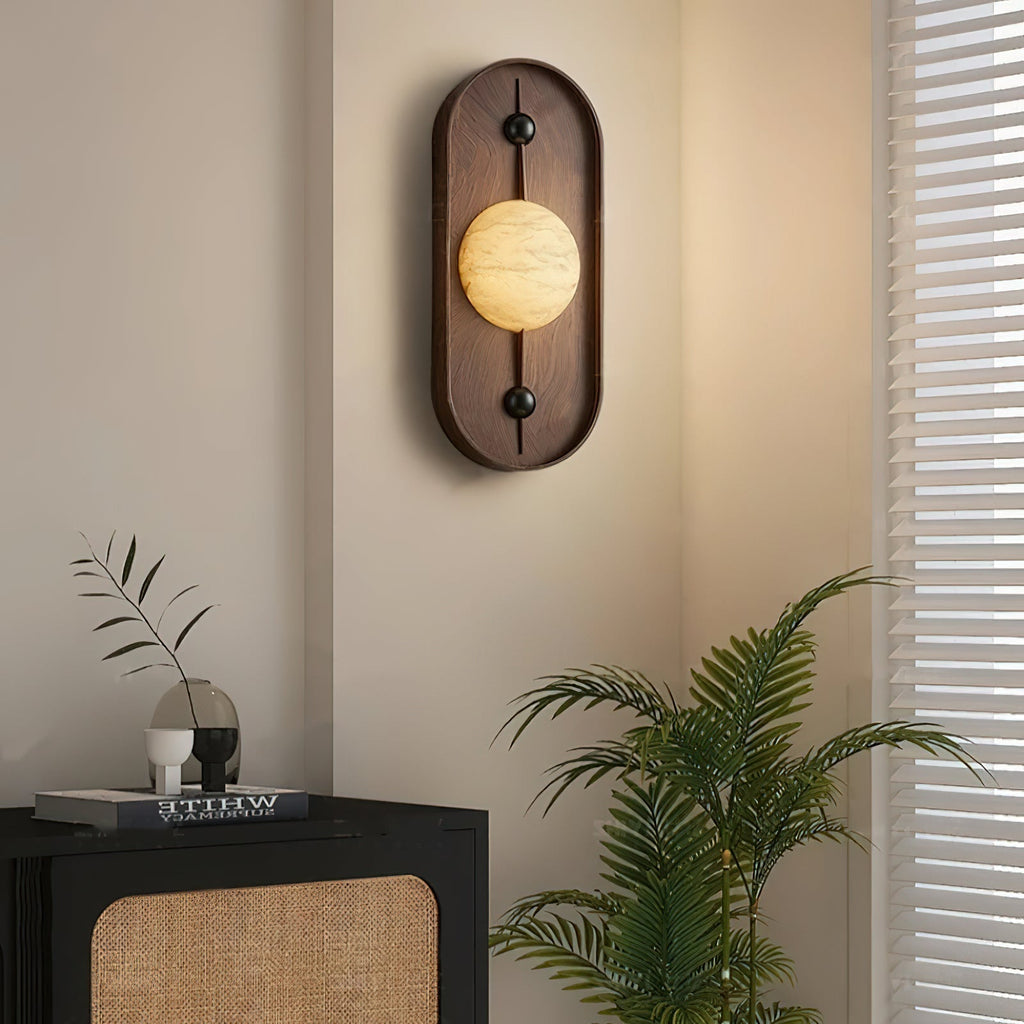 Mylaearae Orb Alabaster Wall Light