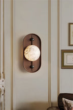 Mylaearae Orb Alabaster Wall Light