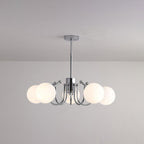 Aurora Chandelier Globe Chrome Modern