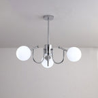 Aurora Chandelier Globe Chrome Modern