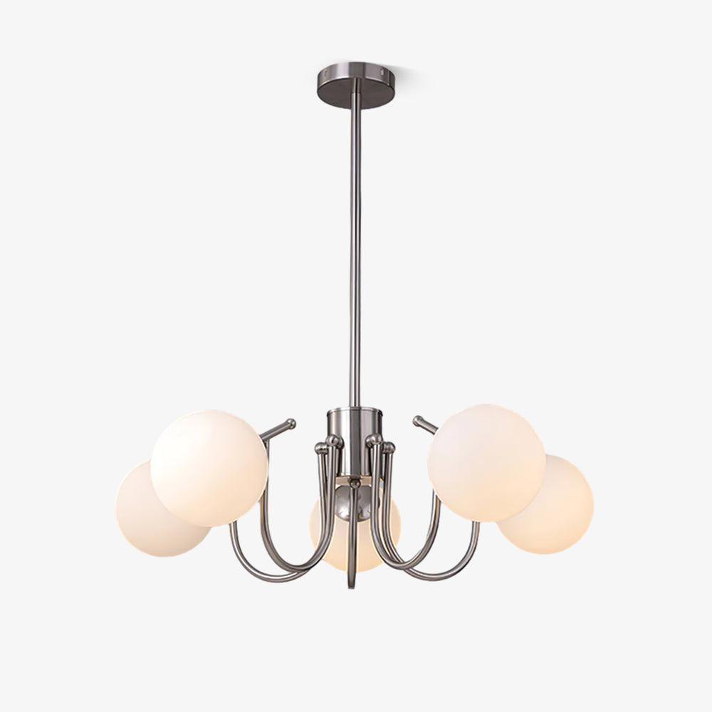 Aurora Chandelier Globe Chrome Modern
