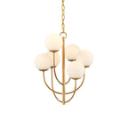 Kvennuvyu Luxury Brass Glass Chandelier