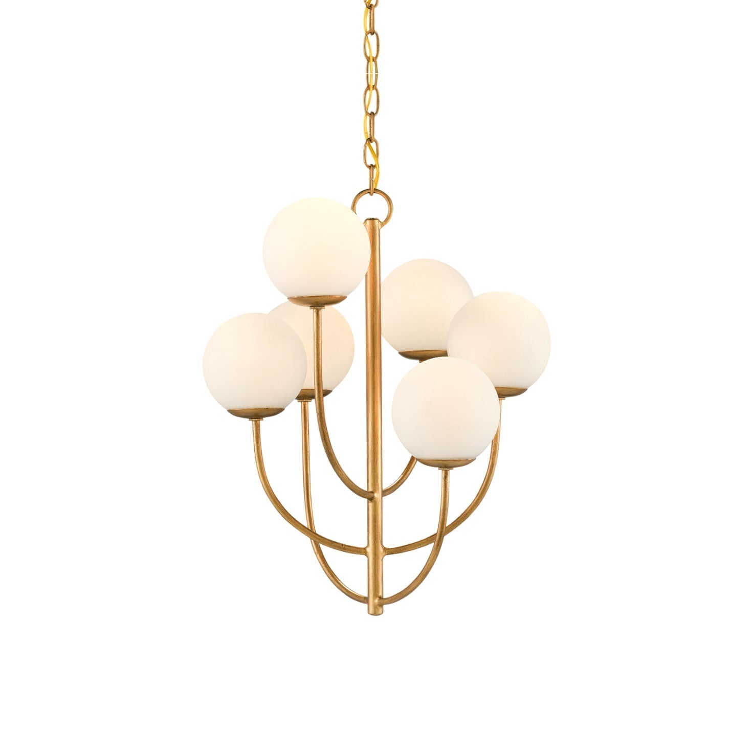 Kvennuvyu Luxury Brass Glass Chandelier