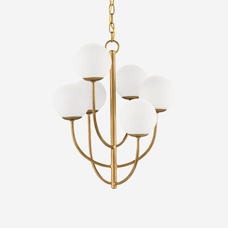 Kvennuvyu Luxury Brass Glass Chandelier