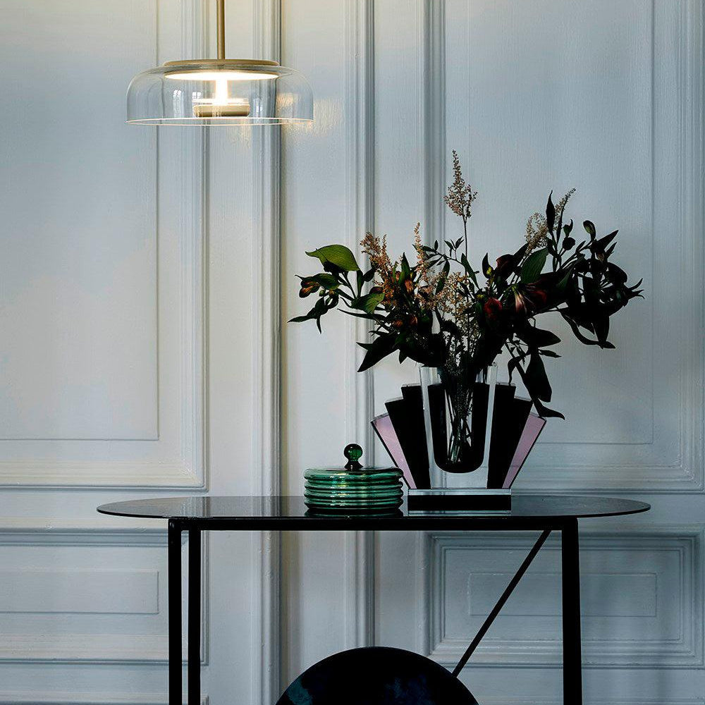 Lustra Pendant Lamp Transparent Glass Sleek