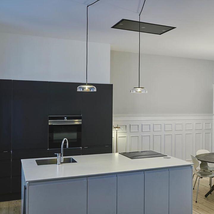 Lustra Pendant Lamp Transparent Glass Sleek