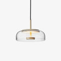 Lustra Pendant Lamp Transparent Glass Sleek