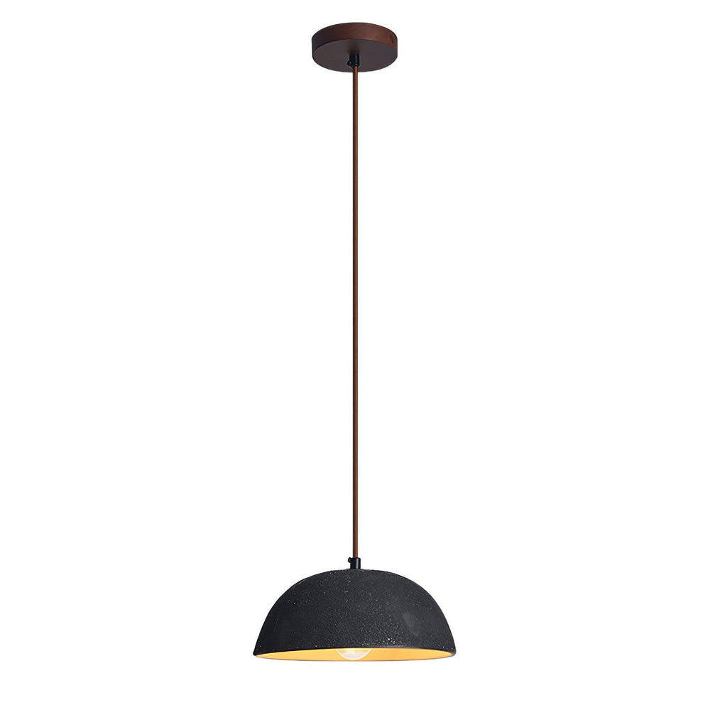Dome Vintage Wood Pendant Lamp