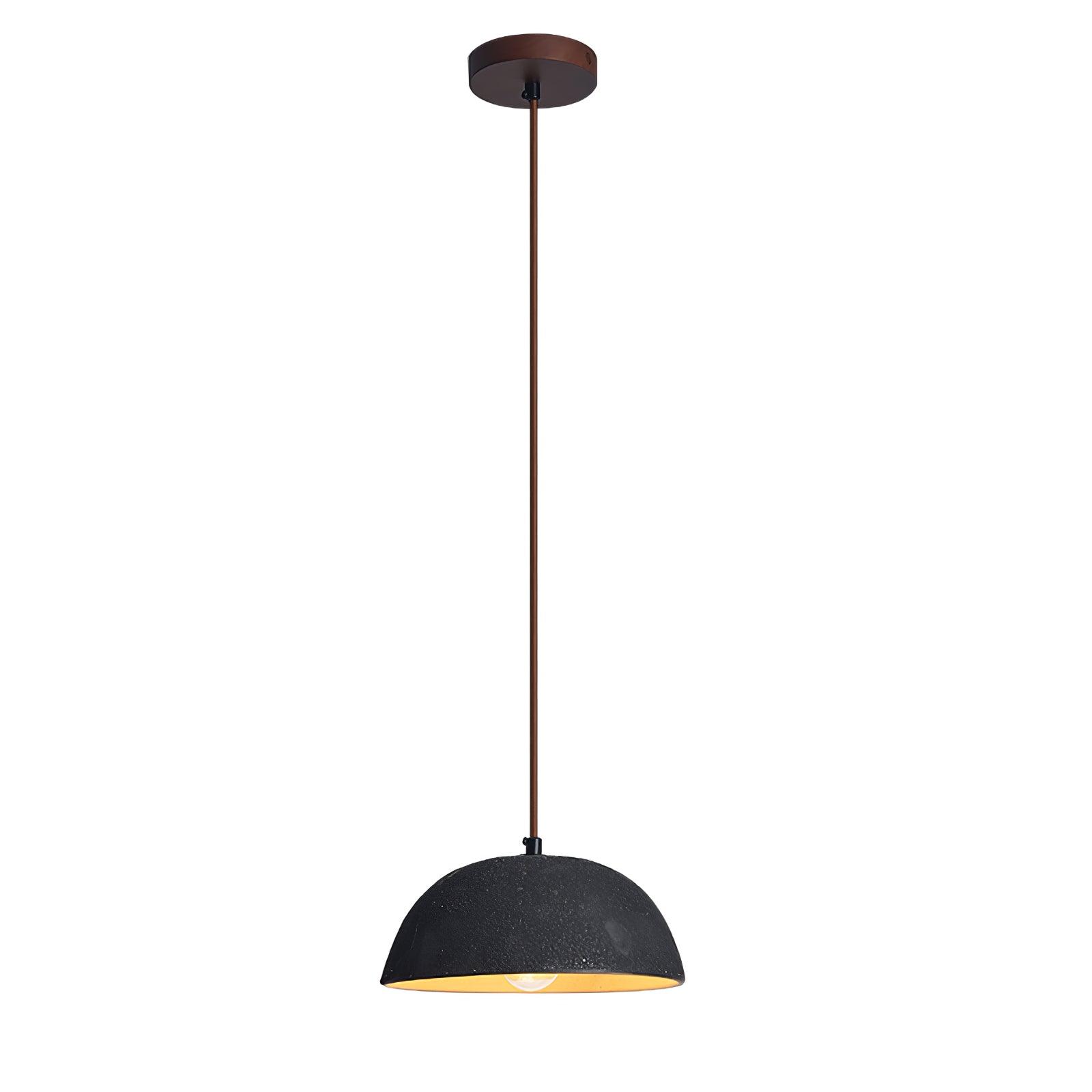 Dome Vintage Wood Pendant Lamp