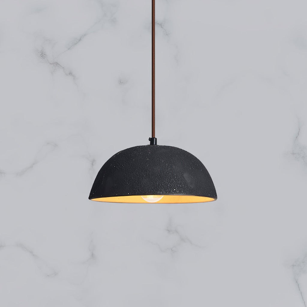 Dome Vintage Wood Pendant Lamp