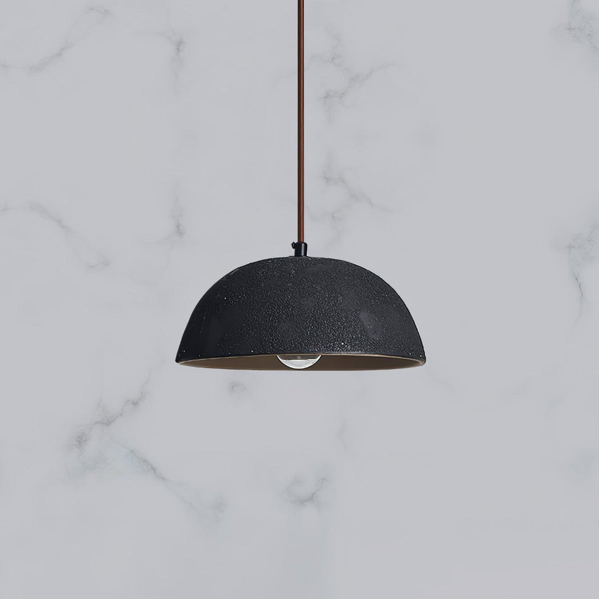 Dome Vintage Wood Pendant Lamp