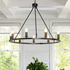 Isoran Industrial Iron Chandelier