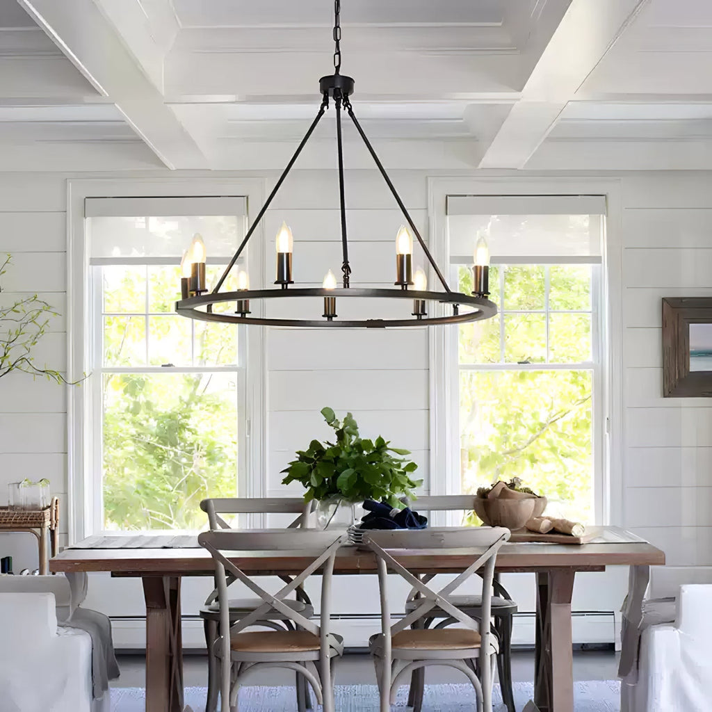 Isoran Industrial Iron Chandelier