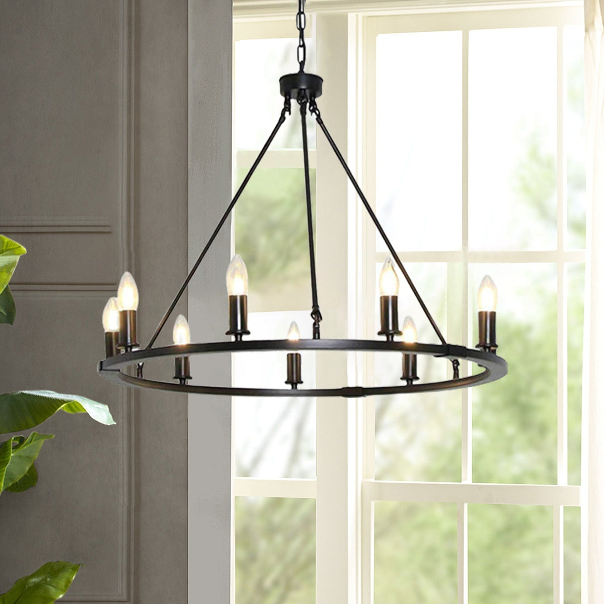 Isoran Industrial Iron Chandelier