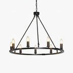 Isoran Industrial Iron Chandelier