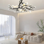 Lustra Pendant Lamp Black Copper Tree Wild Fruits