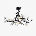 Lustra Pendant Lamp Black Copper Tree Wild Fruits