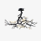 Lustra Pendant Lamp Black Copper Tree Wild Fruits