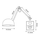 Blair Wall Lamp Swing Arm Dome
