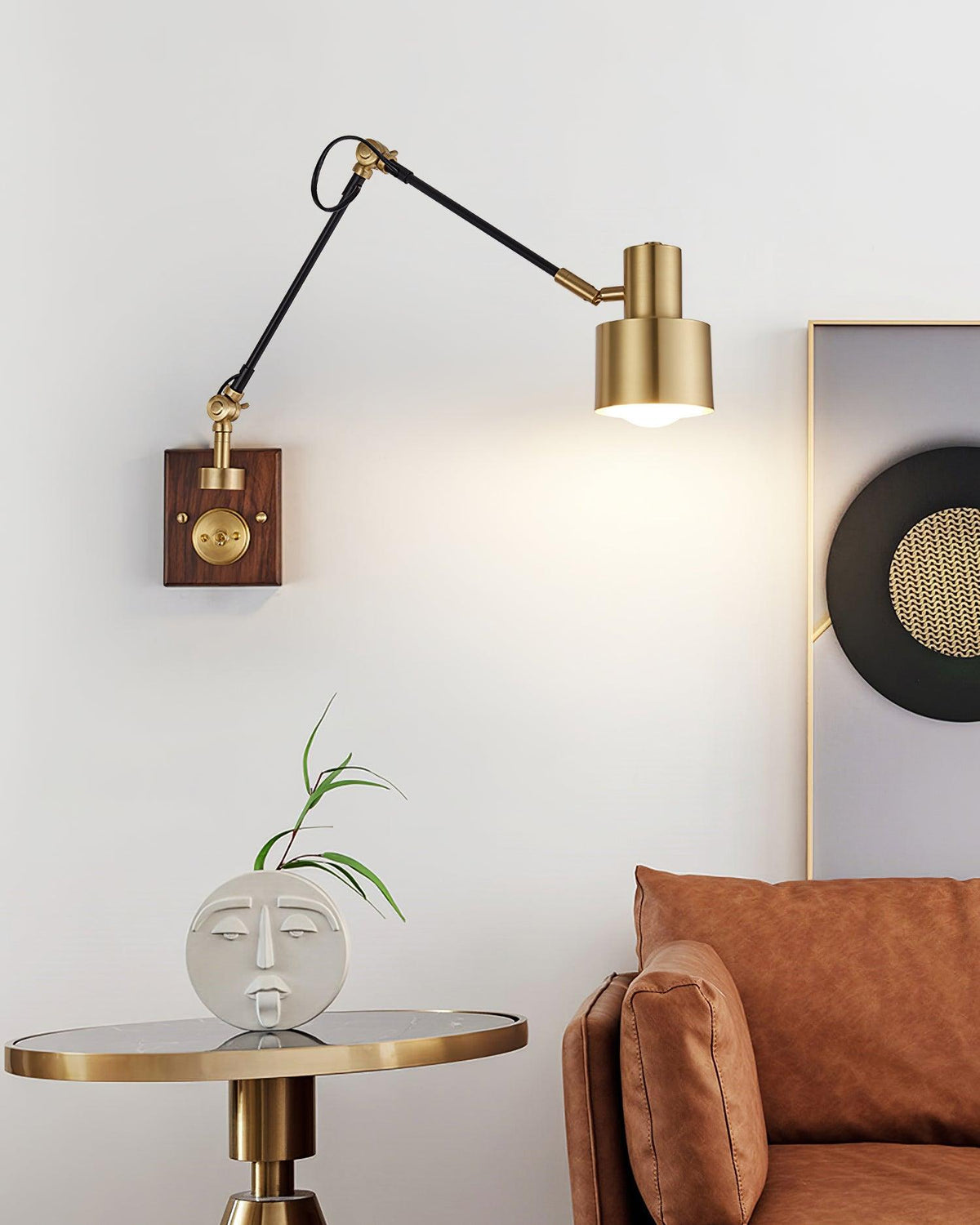 Blair Wall Lamp Swing Arm Dome
