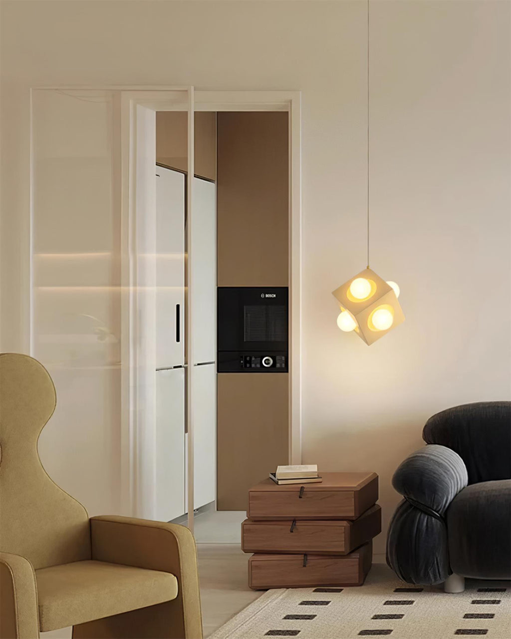 Block Pendant Lamp Cubic Minimalist