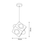 Block Pendant Lamp Cubic Minimalist