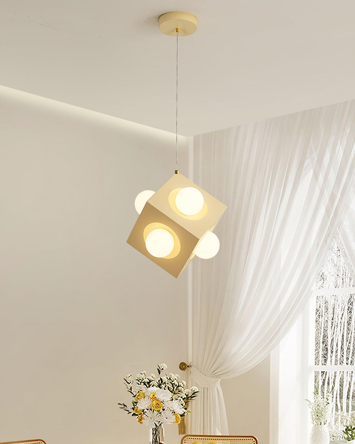 Block Pendant Lamp Cubic Minimalist