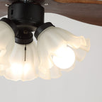 Bloom Modern Minimalist Wood Ceiling Fan Light