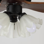 Bloom Modern Minimalist Wood Ceiling Fan Light