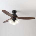 Bloom Modern Minimalist Wood Ceiling Fan Light